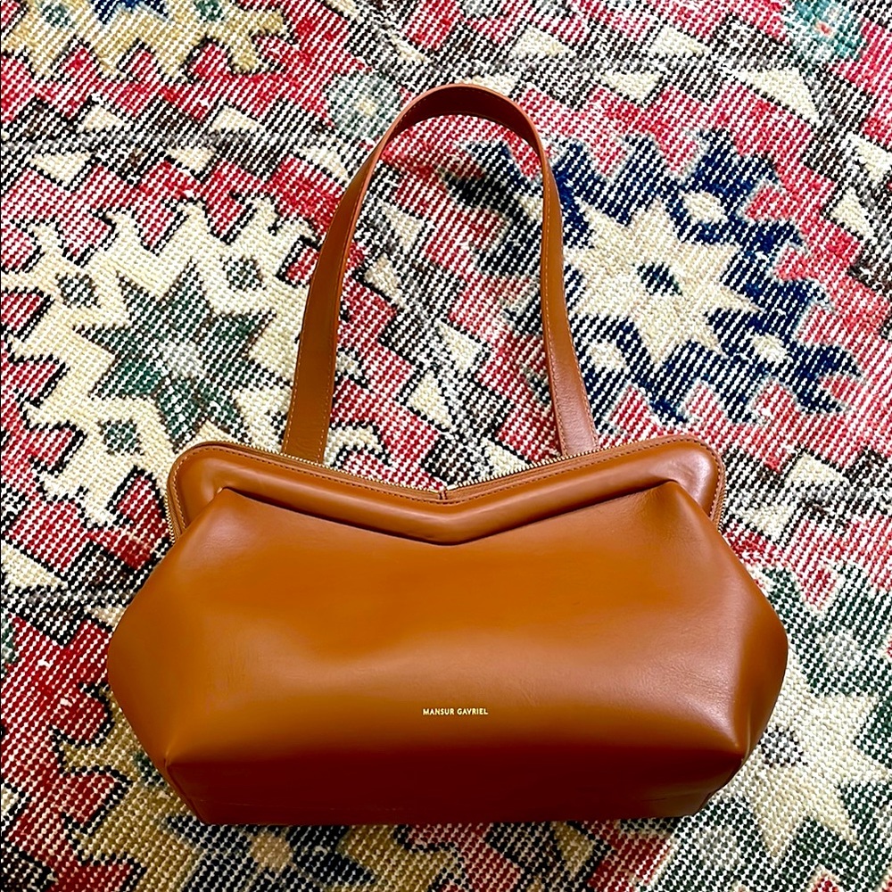 Mansur Gavriel M frame bag - camel